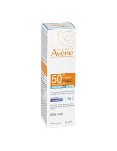 Eau thermale avene solare fluido anti-imperfezioni spf 50 40 ml