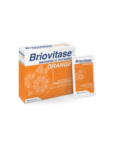 Briovitase Orange magnesio e potassio integratore alimentare 14 Buste