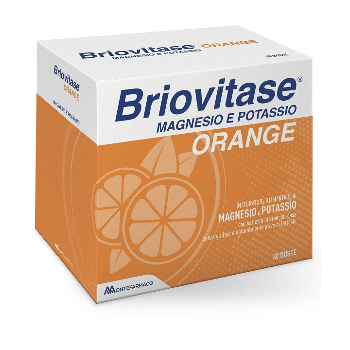 Briovitase Orange magnesio e potassio integratore alimentare 30 Buste
