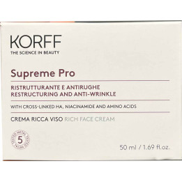 Korff Supreme ristrutturante antirughe crema Ricca viso 50 ml