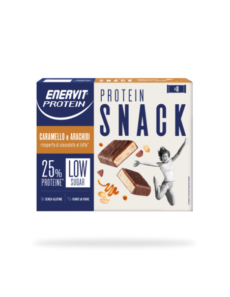 Enervit Protein Snack Caramello E Arachidi 8 Pezzi Da 31 G