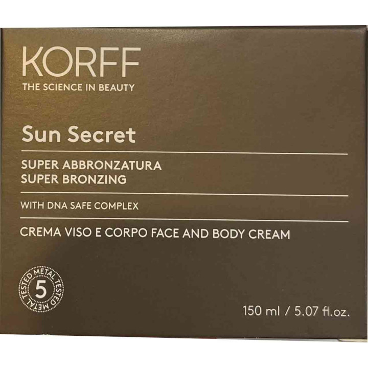 Korff sun secret crema superabbronzante 150 ml
