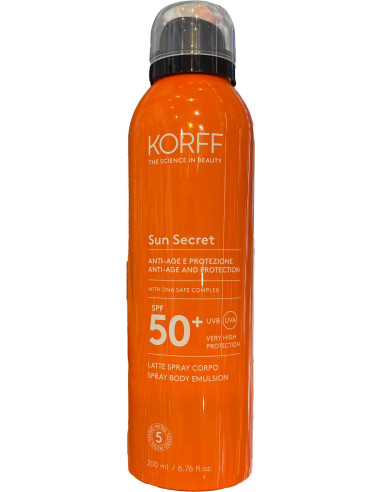 Korff Sun Secret Latte Spray Corpo SPF50+ 200ml