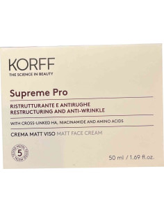 Korff Supreme ristrutturante antirughe crema Matt viso 50 ml