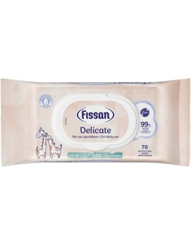 Fissan Delicate New Salviette lenitive 70 pezzi