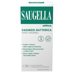 Saugella Attiva Vaginosi Batterica per igiene intima 7 ovuli vaginali