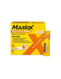 Maalox Digestione RAPID Integratore per Digestione e Acidità 20 Bustine