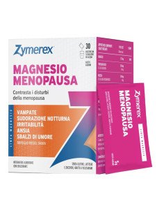 Zymerex Magnesio Menopausa Integratore Disturbi della Menopausa Gusto Agrumi 30 Bustine
