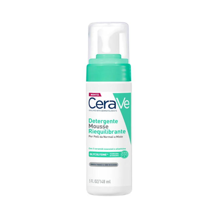 Cerave Mousse Detergente Riequilibrante Per Pelli Da Normali A Miste 148ml