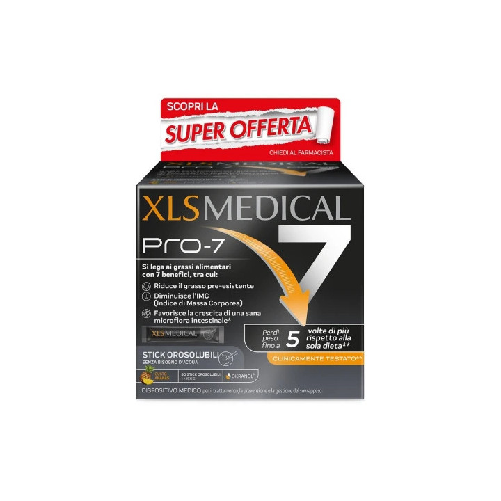 XLS Medical Pro 7 Trattamento bruciagrassi 90 Stick Taglio Prezzo