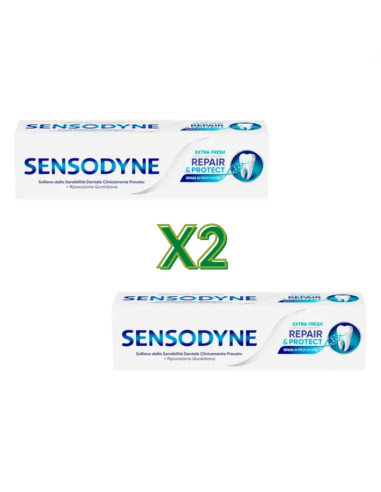 Sensodyne Repair & Protect Extra Fresh Dentifricio Denti Sensibili 2 x 75ml