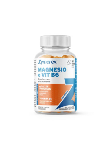 Zymerex Magnesio e Vitamina B6 Integratore Stanchezza e Affaticamento, 60 gummies
