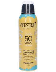 Angstrom protect spf 50+ corpo spray solare trasparente 200ml