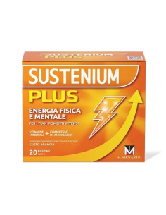 Sustenium Plus Integratore Energizzante con Vitamine Minerali e Aminoacidi, 20 Bustine