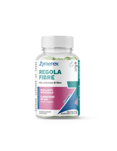 Zymerex Regola - Fibre Integratore Regolarità Intestinale, 45 gummies