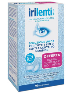 Irilenti plus soluzione unica per lenti a contatto 360ml + 360ml