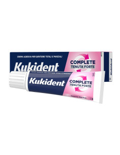 Kukident Complete - Tenuta Forte Crema Adesiva per Dentiere Totali e Parziali gusto Neutro, 70g