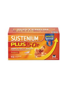 Sustenium Plus 50+ Integratore Energia Fisica e Mentale, 15 flaconcini