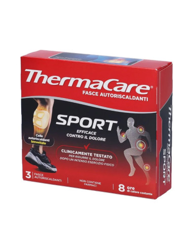 Thermacare Sport - Fasce autoriscaldanti 8h, 3 pezzi
