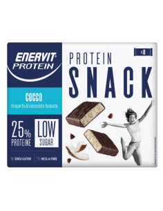 Enervit protein snack cocco low sugar astuccio 8 x 27 g
