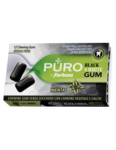 Forhans Puro Black4White 12 Gomme da Masticare
