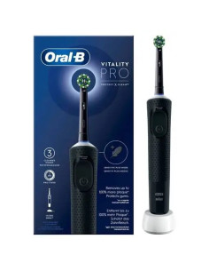 Oral-B Spazzolino Elettrico Ricaricabile Vitality Pro Nero, 1 Testina, 1 Spazzolino