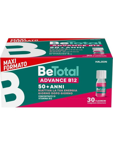 Betotal advance b12 50+ anni integratore energizzante 30 flaconcini 7ml