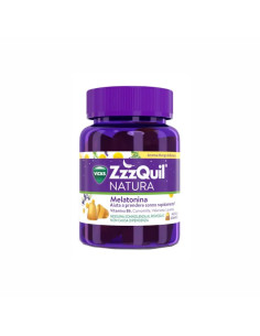 VICKS ZzzQuil NATURA Per Dormire 30 Gommose Mango Banana con Melatonina Camomilla Valeriana Lavanda