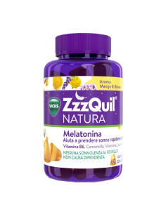 VICKS ZzzQuil NATURA 60 Gommose Mango Banana con Melatonina