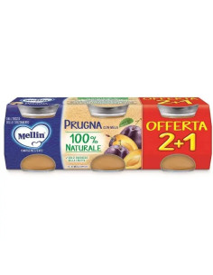 Mellin Omogeneizzato Prugna Con Mela 3x100g 4Mesi+