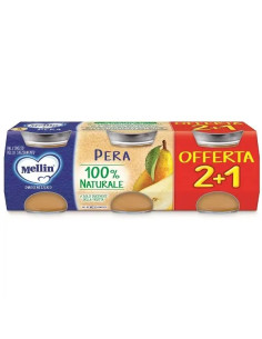 Mellin Omogeneizzato Alla Pera 3x100g 4Mesi+
