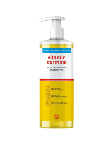 Vitamindermina Olio Detergente Restitutivo Viso/Corpo 500ml