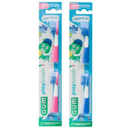 Sunstar Gum Playbrush Spazzolino Junior 6+ Rosa