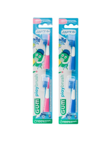 Sunstar Gum Playbrush Spazzolino Junior 6+ Blu