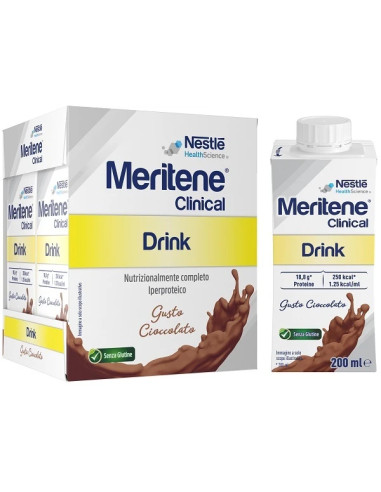 Meritene clinical cioccolato 4 x 200 ml