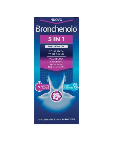 Bronchenolo 5 In 1 Sciroppo per Tosse Secca e Grassa 120ml