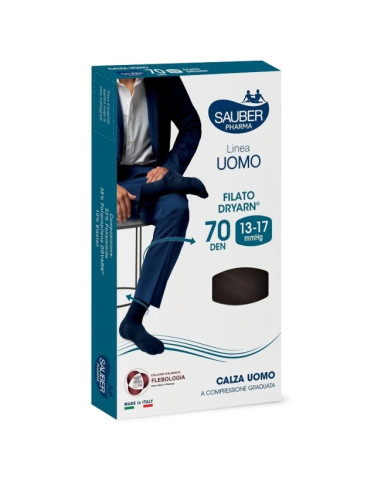Desa Pharma Sauber Pharma Uomo Calza Dryarn 70 Denari Blu Taglia L/xl
