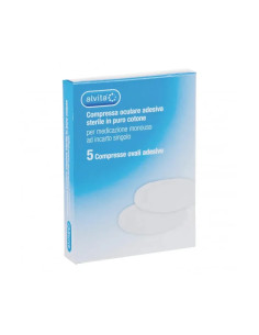 Alvita compressa oculare adesiva 5 pezzi