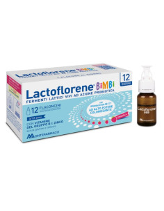 Lactoflorene Bimbi Integratore di Fermenti Lattici, 12 flaconcini