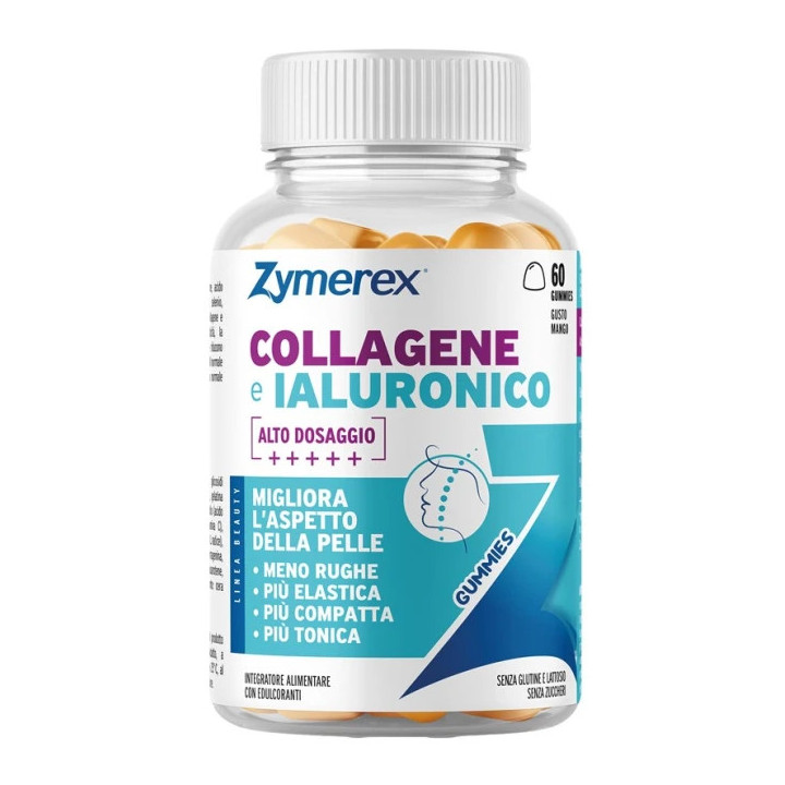 Zymerex Gum Collagene Ialuronico 60 Gommose Gusto Mango