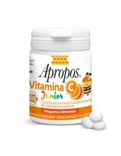 Apropos Vitamina C Junior Integratore Alimentare Sistema Immunitario, 30 compresse masticabili