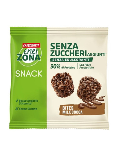 Enerzona Bites Milk Choco snack proteico senza glutine 24g