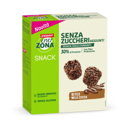 Enerzona bites milk cocoa snack proteico senza glutine