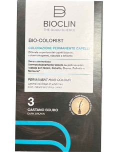 Bioclin Bio Colorist Colorazione Permanente 3 Castano Scuro