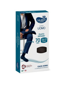 Sauber Pharma Uomo Calza Dryarn 70 Denari Nero Taglia S/m