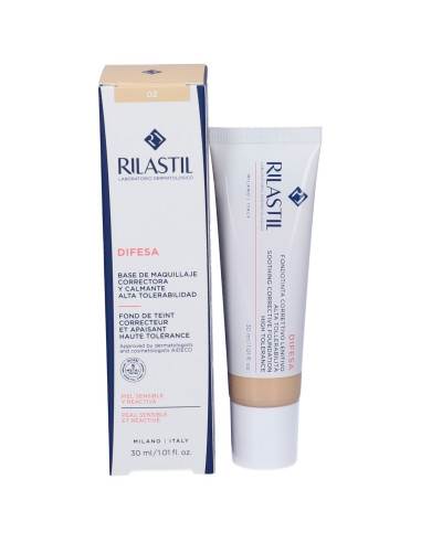 Rilastil difesa fondotinta lenitivo ad alta tollerabilità 02 pelle sensibile e reattiva 30ml
