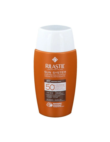 Rilastil Sun System Water Touch Color Fluido Emulsione Solare SPF 50+ Viso 50ml