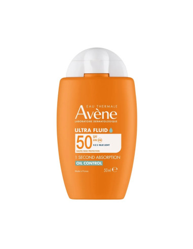 Avene Sol Ultra Fluid Oil Control Spf50 Protezione Solare Opacizzante 50ml