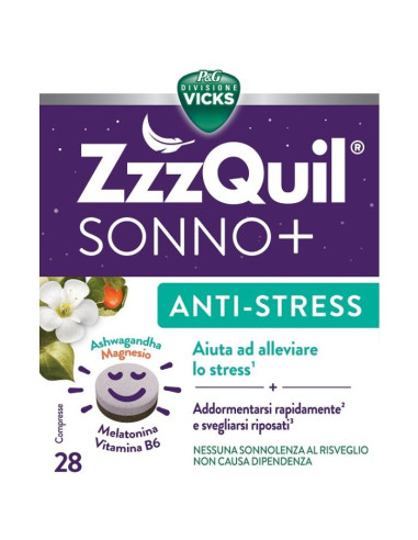 Vicks zzzquil sonno+ antistress 28 capsule