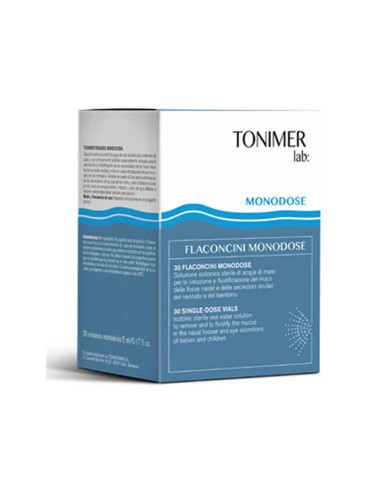 Tonimer Lab soluzione isotonica sterile di acqua di mare 30 flaconcini Monodose da 5ml